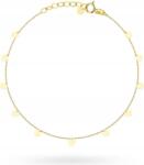 Lovrin Arany karkötő 585 finomságú, finom, teli karikákkal, slot ankier mintával, 0, 99g, 14 karátos (lovrin86554)