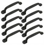 B&B 10 db Fekete bútorfogantyú 96 mm-es fém szekrényfogantyú bútorokhoz (Z10 U104 L96 CZ)