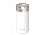 QUOKKA Boost, Rozsdamentes acél termobögre szűrővel, Fehér, 400ml, 40078 (40078)