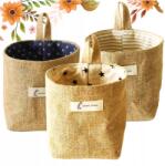 EVI Konyhai tároló dobozok, rendszerezők Boho Lenvászon 3 db-os szett (evi_basket_BOHOx3)