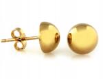 Lovrin Elegáns arany fülbevaló 585 14k fényes, félgömb alakú stekkeres (stiftes) 1.10g Nőknek (Lovrin)