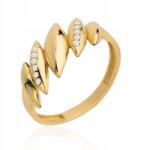 Lovrin 585 arany gyűrű cirkóniákkal; ovális 1.59g (58717425)