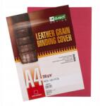 D. rect A4-es Borvörös Bőrszerű Textúrált Hátlap 100 lap (008704)