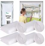  4 db Szúnyogháló Ablakra, Rovarháló, Szúnyogok és Rovarok Ellen, 150x180 cm (Odstraszacz.pro biała do okien Muchy Insekty)