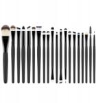 Lewer Professzionális Sminkecset Készlet, 20 Darabos (Black)