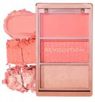 Revolution Icon Authentic Peach pirosító paletta 3 árnyalat: krém, matt, fényes (1929844)