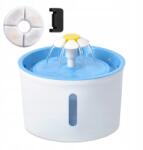  1, 6 literes macska itatókút rozsdamentes acélból, vízszintjelző ablakkal, kék (XiaoHua-1.6L-Blue)