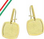 Lovrin 925-ös sterling ezüst fülbevaló, aranyozott, geometrikus, angol kapcsos, ajándék