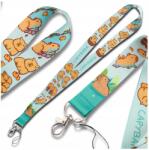  Póráz telefon medál kulcstartó nyakba akasztható kulcstartó Kapibara szalag 45 cm