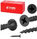 Lun Fix Fekete facsavarok 55mm gipszkartonhoz Gk 3, 5x55 foszfátozott 500db (KSGD-35055-LF)