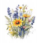 Coricamo Keresztszemes hímzés Hímző szett Virágok levendulával (Z 10552)