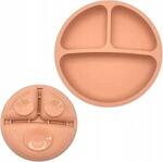  Szilikon Tányér Csecsemőknek és Gyermekeknek, Csúszásgátló, 20cm, Rózsaszín (B0C8YVFCRP)