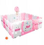 Aga4Kids Gyerek műanyag járóka 186x156x64 cm Rózsaszín (DS4105-PI)