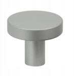 B&B Kerek, fém bútorfogantyú, ezüst színű, szekrényhez, fiókhoz, bútorhoz (G102 SS)