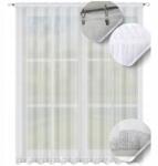 NOW-ART Kész függöny cirkóniákkal 200x230, sima fehér függönyök flitterekkel, gyémántokkal (184 - 230x200)