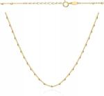 Lovrin Arany nyaklánc 585 finomságú, finom golyókkal, party stílusú, 42 cm hosszú, 14 karátos, ajándék (lovrin)