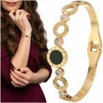 EdiBazzar Karika Női merev karkötő Arany sebészeti acél aranyozott 18K (BRANSOLETKA ZE STALI CHIRURGICZNEJ 316L 18k)