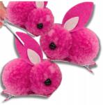 EdiBazzar Nyuszi hajcsatok lányoknak, rózsaszín, szett, 2 db (Królik ozdobna spinka dziecięca do włosów)