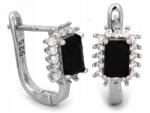 Lovrin Ezüst fülbevaló angolkapoccsal, ónixszal és cirkóniával, 2, 58g, 925-ös finomságú (62132907)