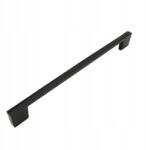 B&B Fekete bútorfogantyú 224 mm-es fém fogantyú szekrényhez fiókhoz bútorokhoz ku (U107 L224 CZ)