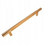 B&B Bútorfogantyú bordázott korlát 160 mm arany Szekrény fém fogantyú (U109 L160 ZL)