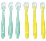 Badabulle Szilikon kanál gyerekeknek Badabulle sárga/menta 6db (O_BAD3661276174528)