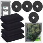 Odstraszacz.pro 4 db Szúnyogháló Ablakra, Szúnyogok és Rovarok Ellen, 130x150 cm (Odstraszacz.pro czarna na Okna Muchy Insekty)