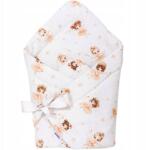 Jukki Babarózsaszín 80x80 cm-es pamut pólya takaró (5904506833924)