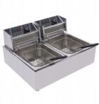  12L-es acél olajsütő, professzionális, elektromos Egyhengeres hasábburgonya (8050265934581)