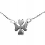 Lovrin Ezüst nyaklánc 925 finom, fényes lóherével, kő nélkül ajándék (Lovrin108329)