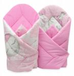 Ankras Bébi Tölcsér Pamut Kétoldalas Mintás! (SŁOŃ RÓŻOWY Rożek 80/80 DWUSTRONNY)