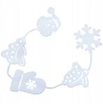 Martom C121072 Karácsonyi Dekoráció Ablak Fali Hungarocell Lánc Fehér Gyógyszer (C121072)