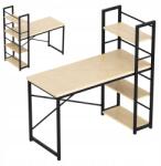 Mark Adler Modern Loft Stílusú Íróasztal Polccal Mark Adler Tölgy Kétoldalas 3 Polcos (MA-Leader 4.0)