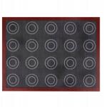  Szilikon sütőlap kekszekhez, perforált kétoldalas forma (Mata dwustronna do pieczenia eklerek ciastek)