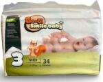 BO-GI PELL Smile Baby Prémium Midi pelenka, 3-as méret, 5-10 kg, 34 db