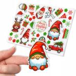 Allbag Dekoratív Ünnepi Ajándék Matricák Díszítő Rén Szarvas Törpe Rén Szarvas (NAKLEJKA116)