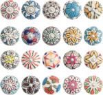  Kerámia Gombok 20 Darab Színes Szekrényekhez Fiókokhoz Dekoratív Premium (GROS-20)