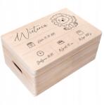 Creative Deco Emlékdoboz gyermeknek ajándékba születésre, keresztelőre, születésnapra 30x20 (JANCDSD130CUSTOMLIONLINEFBM)