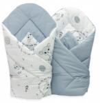 Ankras Bébi Tölcsér Pamut Kétoldalas Mintás! (SARENKA SZARA Rożek 80/80DWUSTRONNY (B SZARA))