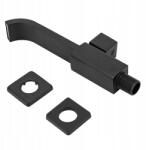  G1/2 Fali csaptelep, Modern sárgaréz fürdő csaptelep, fekete (Wall faucet, Modern Brass Bath faucet Black)
