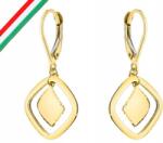 Lovrin Arany fülbevaló 585 függő rombuszokkal 1, 88g divatos ajándék ötlet 14 karátos aranyból (Lovrin 72740)