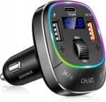 SOUNIX Bluetooth Fm Transmitter Autóba MP3 BT5 2X Usb Usb C Gyorstöltő (T76)