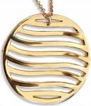 Lovrin Ezüstözött, 925-ös ezüst nyaklánc, 13, 12g, kör alakú medállal, női ajándék (Lovrin 63885)