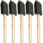  5 db-os lapos szivacsos detailing ecset készlet autó tisztításához (Komplet pędzelków do czyszczenia samochodu)