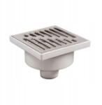 MAAN Egyenes csatorna összefolyó rozsdamentes ráccsal, fi 110 150 x 150 mm (2371)