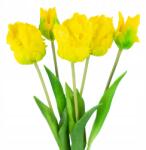 Martom CV13899-3 Tulipán Csokor Tulipán Papagáj Művirág Gumírozott 5DB j (CV13899-3)