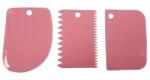 ArBa 1Mcz cukrászkártya, tortadíszítő spatula 12x8cm készlet 3db, rózsaszín (5904012316027)