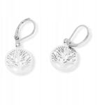  Életfa acél fülbevaló (3485)