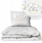 Ankras Ágyneműhuzat 135x100 Gyerek 2EL 100x135 Kiságyhoz (LEON P-2 135/100 40/60 SZARY)