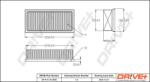 Dr! ve+ Filtru aer Dr! ve+ DP1110.10. 0695 (DP1110.10.0695) - automobilus